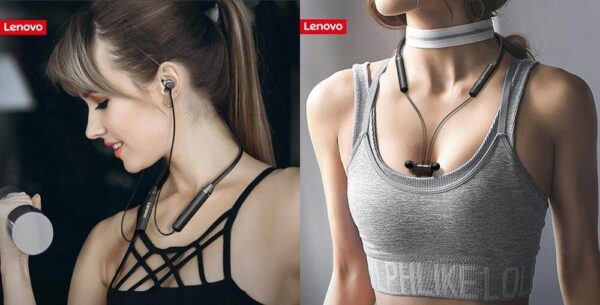 Lenovo HE05 Bluetooth 5.0 Wireless Earphones Magnetic Neckband Bluetooth Headphone Waterproof Stereo Headset