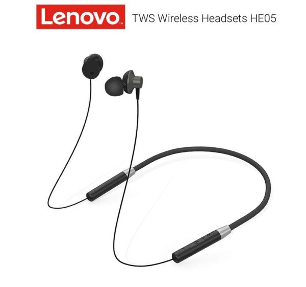 Lenovo HE05 Bluetooth 5.0 Wireless Earphones Magnetic Neckband Bluetooth Headphone Waterproof Stereo Headset