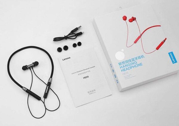 Lenovo HE05 Bluetooth 5.0 Wireless Earphones Magnetic Neckband Bluetooth Headphone Waterproof Stereo Headset