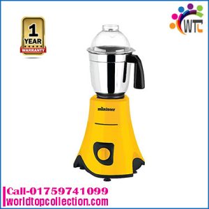 Minister MI-MG600Y 3 In 1 SS Heavy-Duty Mixer Grinder - Yellow