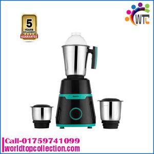 Rupsha Twister Mixer Grinder With 3 Jars - 600W - Green and Black